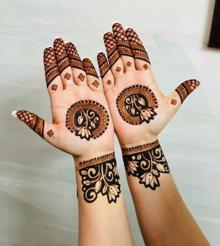 Famous Front Hand Mandala Mehndi Design