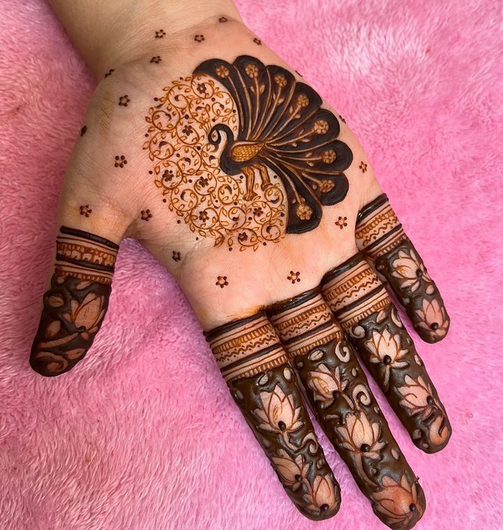 Famous Front Hand Mandala Mehndi Design