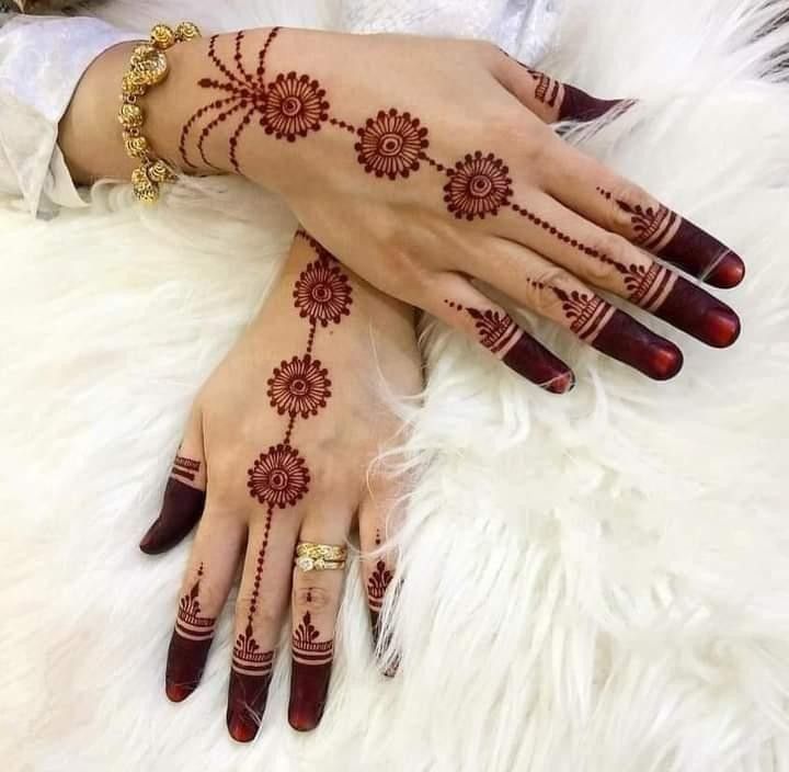 Mandala Chained Mehndi Design