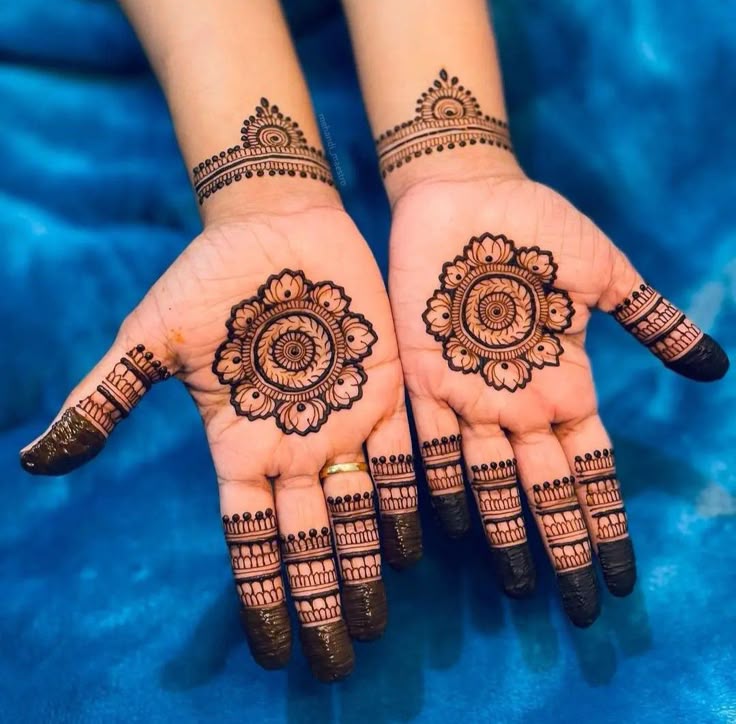 Mandala Mehendi Design with Flower