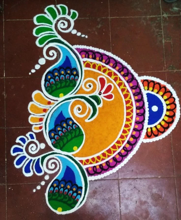 Simple Easy Rangoli Geometry Design 151 Easy Simple Rangoli Designs: Creative Ideas for All Occasions