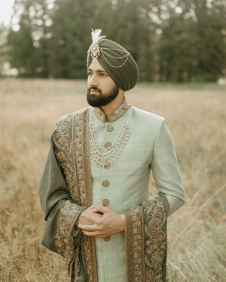 MC 609 Sherwani For Groom