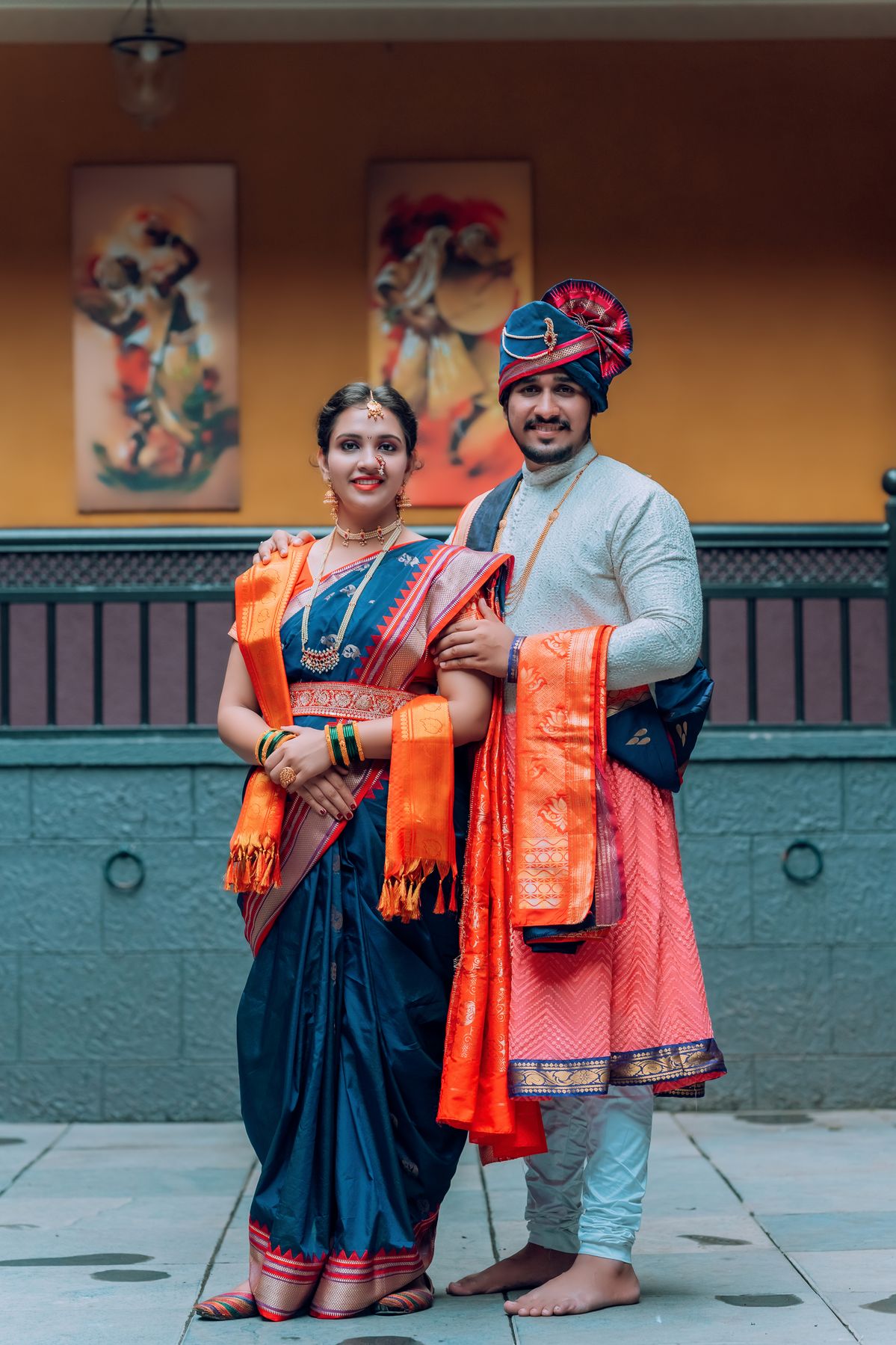 Couple Maharashtrian Wedding looks