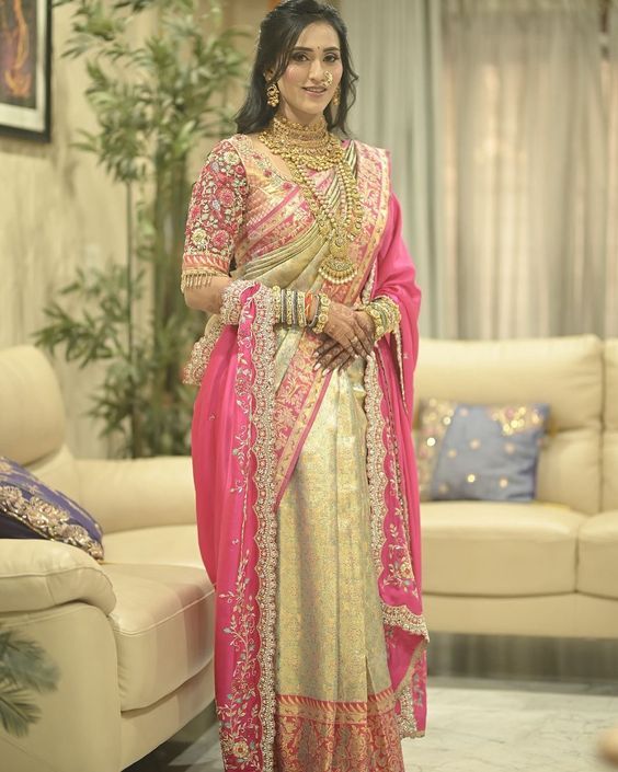 Traditional Shalu Saree