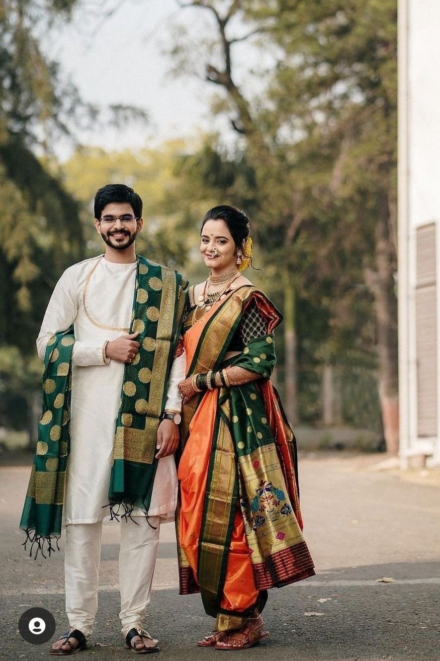 Couple Maharashtrian Wedding looks