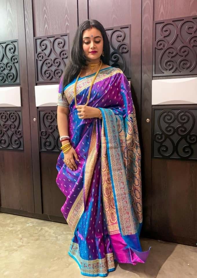 Traditional Shalu Saree