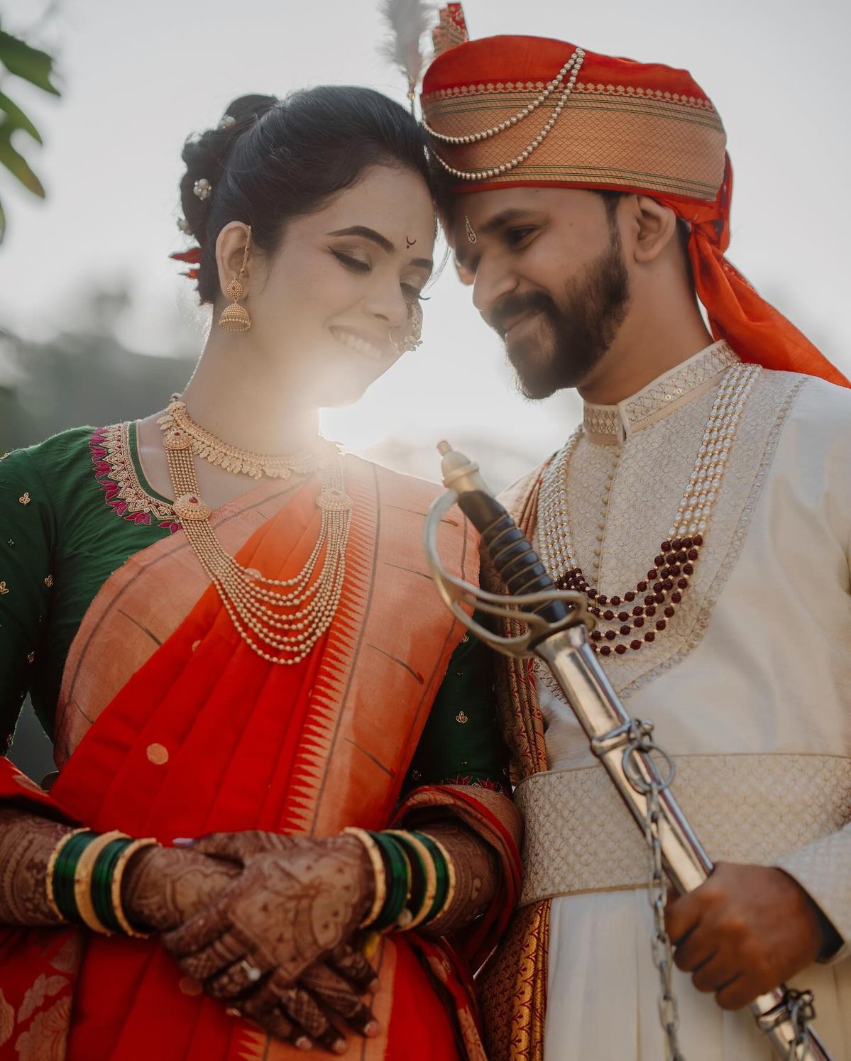 Couple Maharashtrian Wedding looks