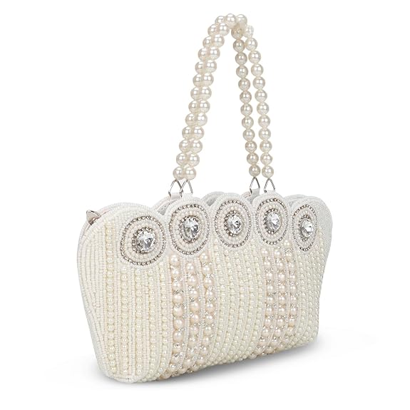 Vintage Pearl Wrist Bridal Bag