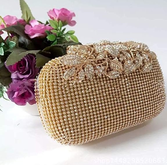 Diamond Crystal Box Clutch