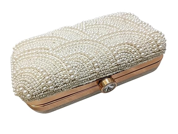 Pearl Beaded Elegant Bridal Bag