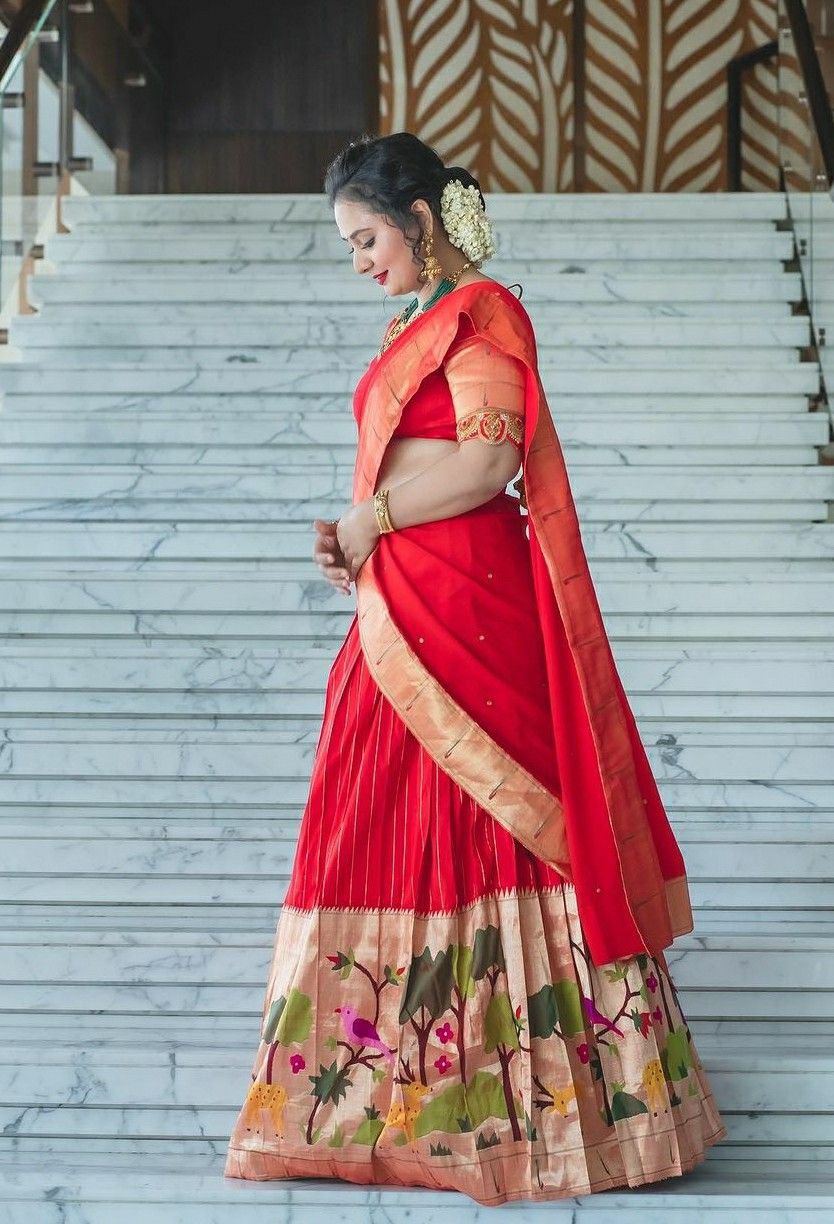 Modern Paithani Lehenga