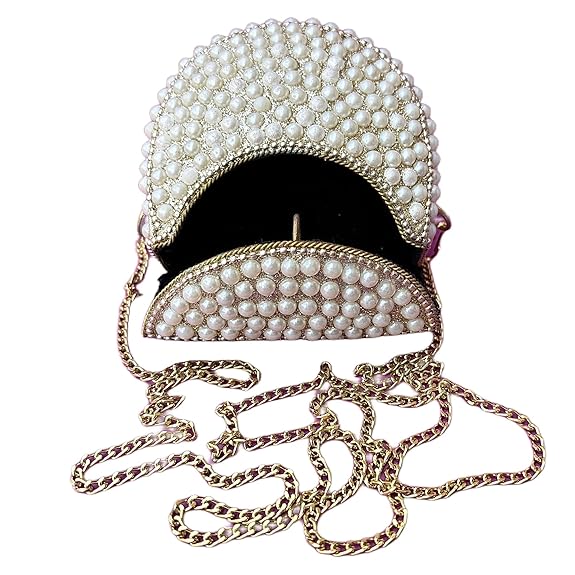 Mini Pearl Bridal Sling Bag
