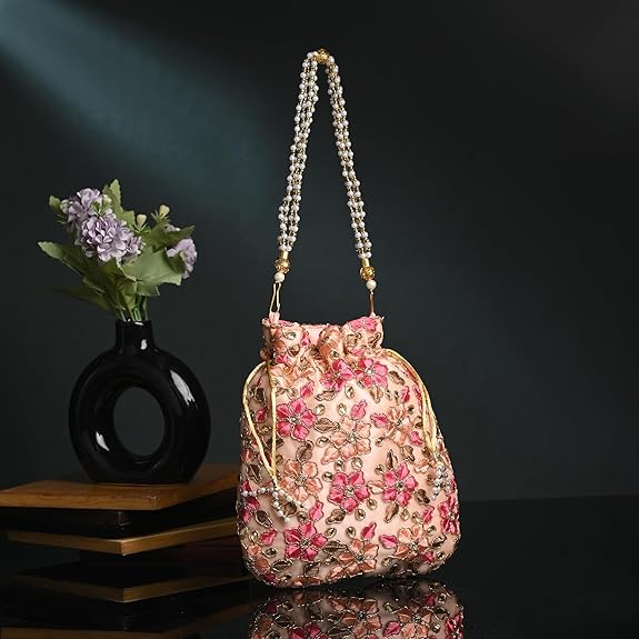 Pearl Handle Bridal Potli