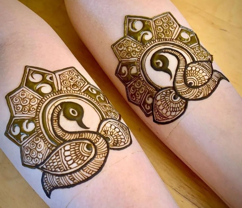 Peacock Mehendi Design for Girls