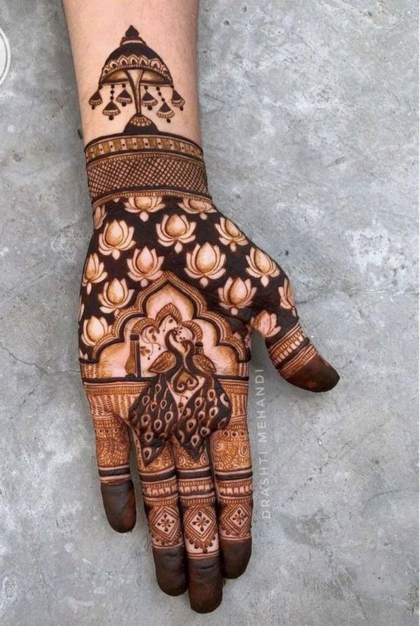 Trending Peacock Mehendi Design Ideas