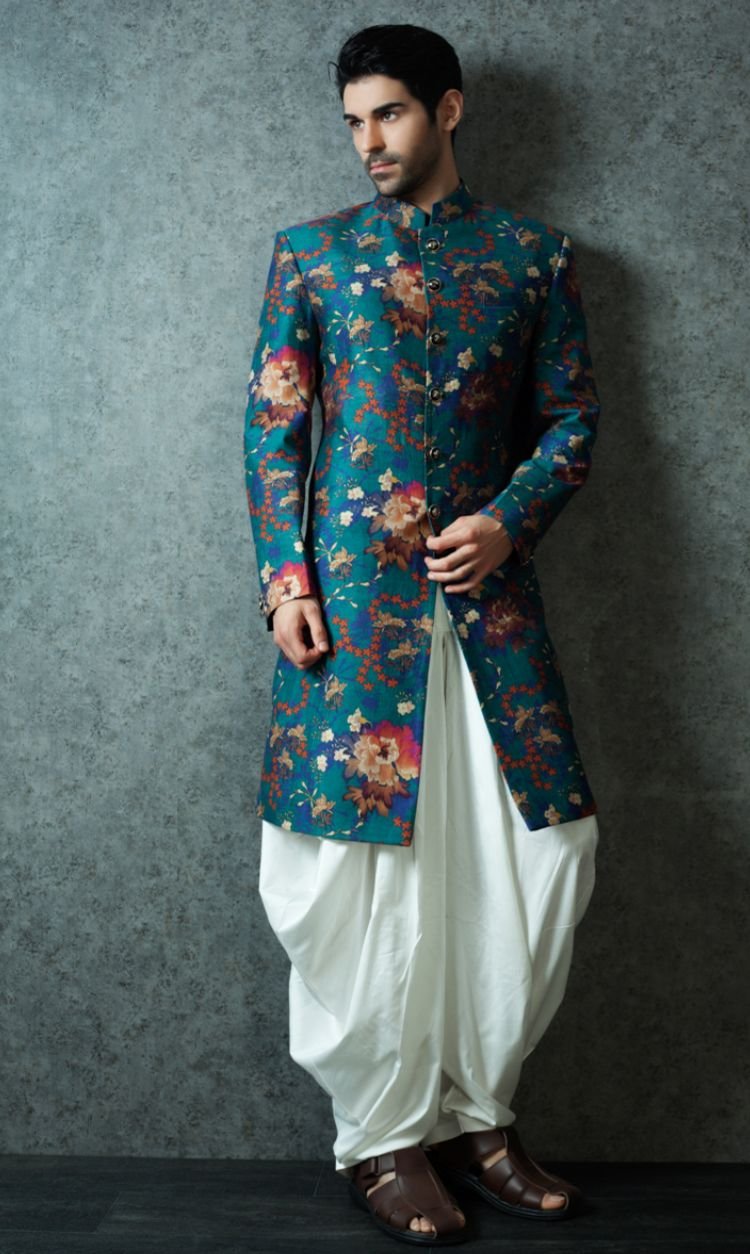 Royal Kurta with Dhoti-Style Pants