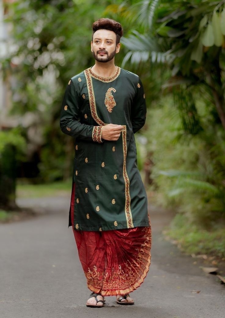 Dhoti, Kurta, and Jacket
