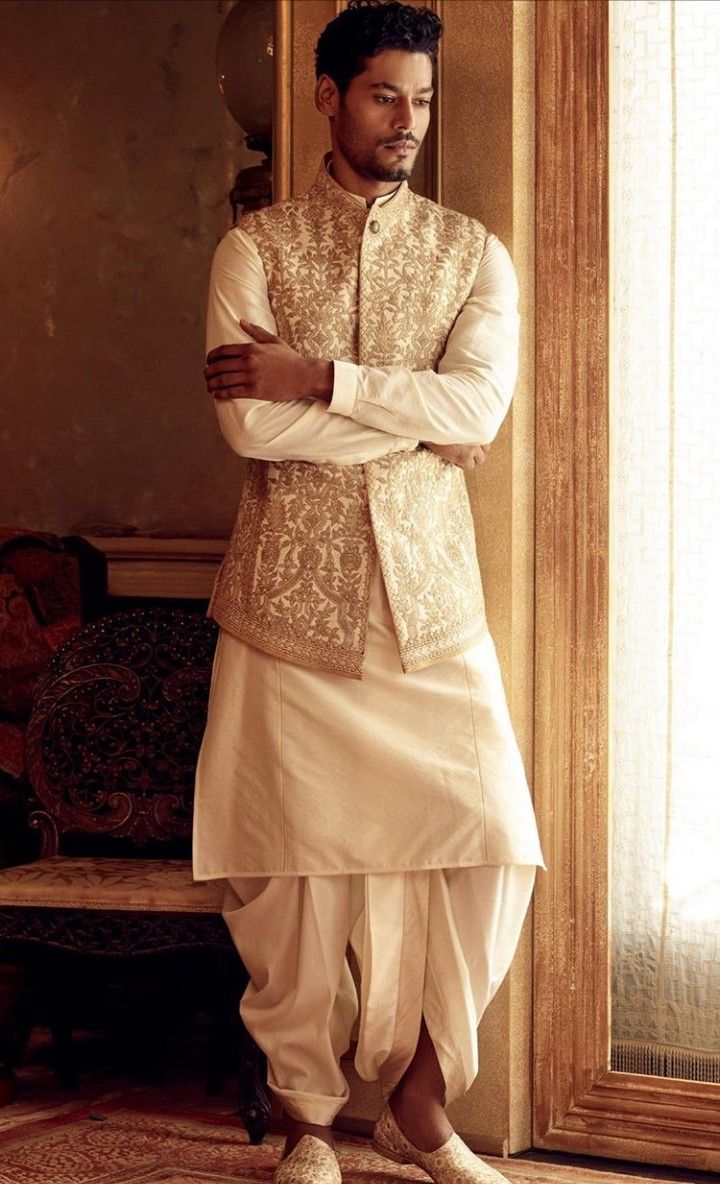 Dhoti, Kurta, and Jacket
