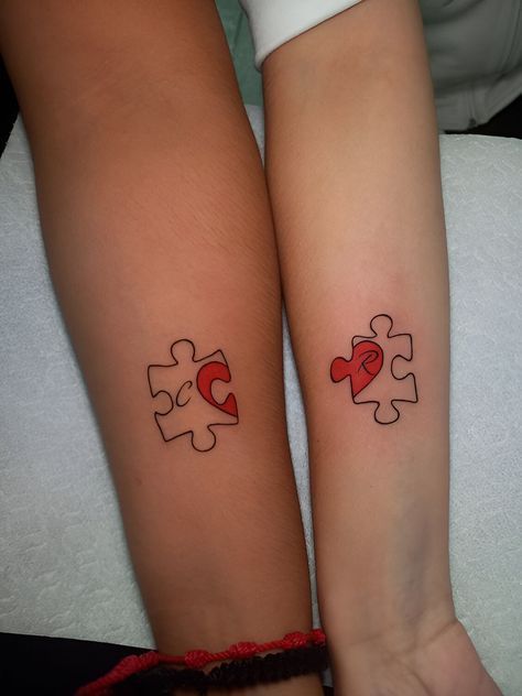 Puzzle Pieces Couple Tattoo Ideas