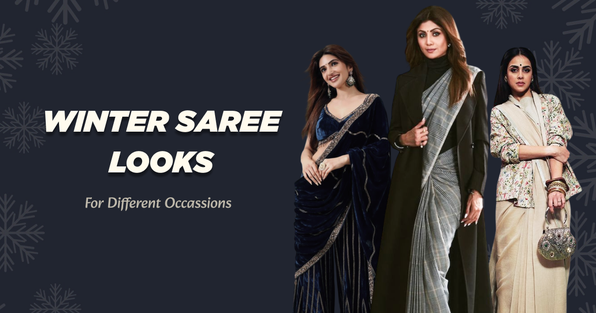 ​​Winter Wedding Saree Ideas That Are Stylish, Warm, and Beautiful