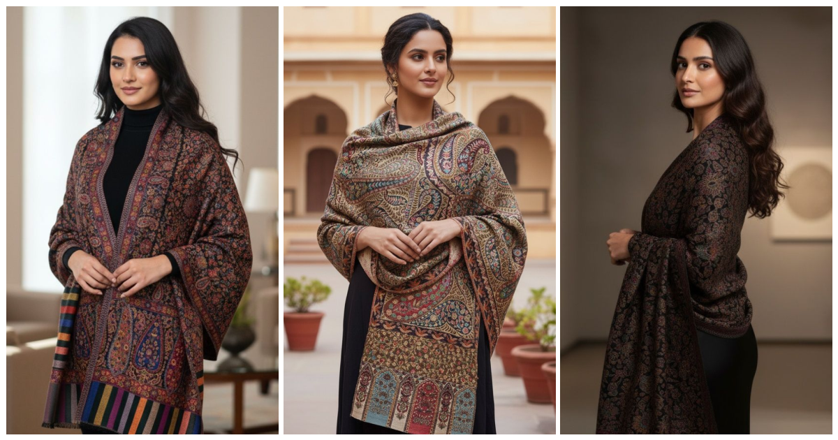 Shawl Winter Wedding Ideas to Stay Warm and Look Elegant