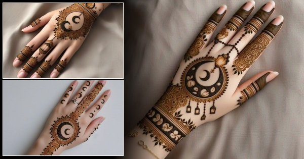 40+ Moon Mehendi Designs: Simple & Beautiful Ideas